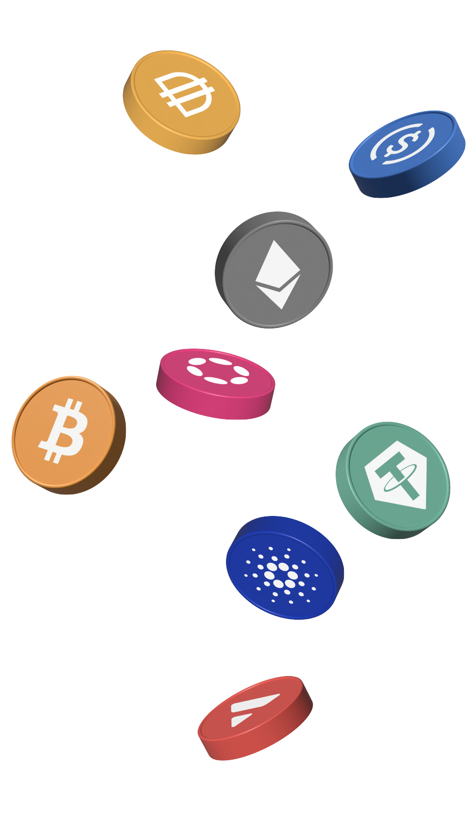 Imagem de desktop exibindo criptomoedas para investimento.